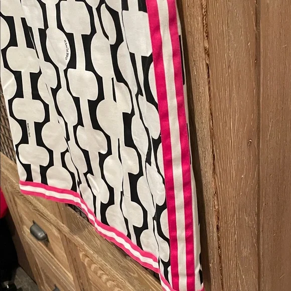 Gretchen Scott Designs Black and White Skirt with Pink Trim - Picture 3 of 4